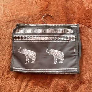 Travel/ hanging Jewelry Bag (Elephant design)